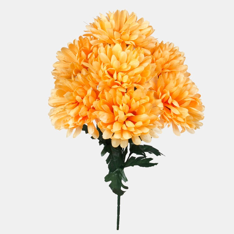 Krysanteemi x 7 tekokukkakimppu keltainen - Tekokukat.fi