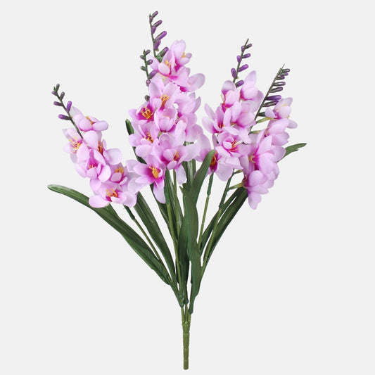 Liila freesia tekokukkakimppu 51 cm - Tekokukat