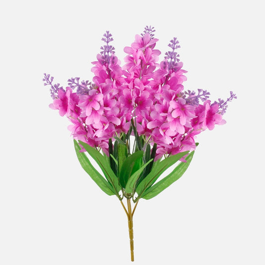 Liilanvärinen lilja tekokukkakimppu 38 cm - Tekokukat