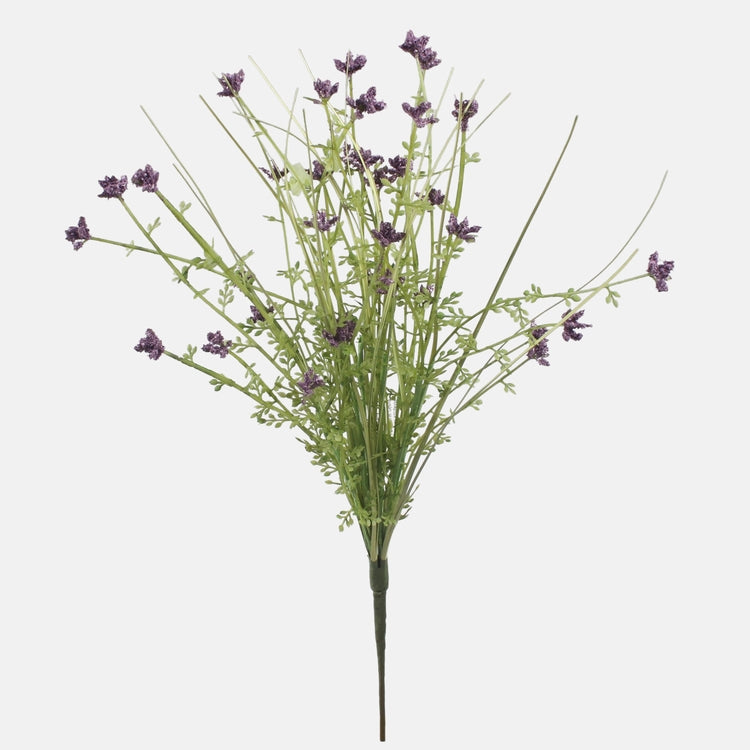 Liilanvärinen niittyverbena tekokukkakimppu 48 cm - Tekokukat