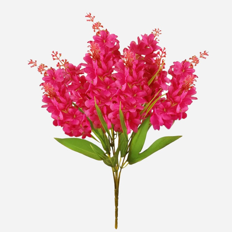 Lila x 5 tekokukkakimppu kauneus - Tekokukat.fi