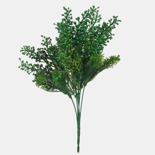 Lupiinikimppu tekokukkakimppu vihreä - Tekokukat.fi