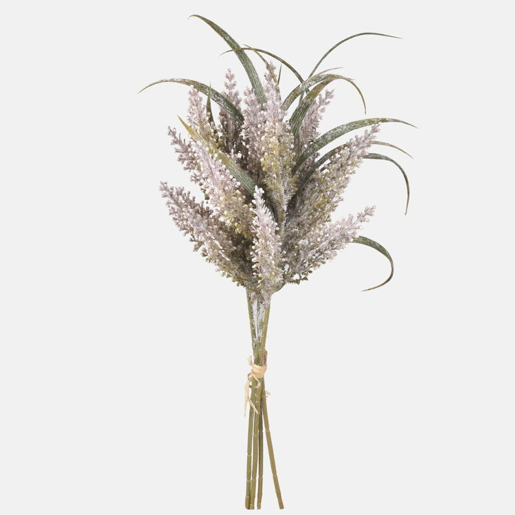 Lythrum-kimppu tekokukkakimppu harmaa - Tekokukat.fi