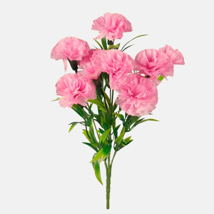 Neilikka tekokukkakimppu vaaleanpunainen - Tekokukat.fi