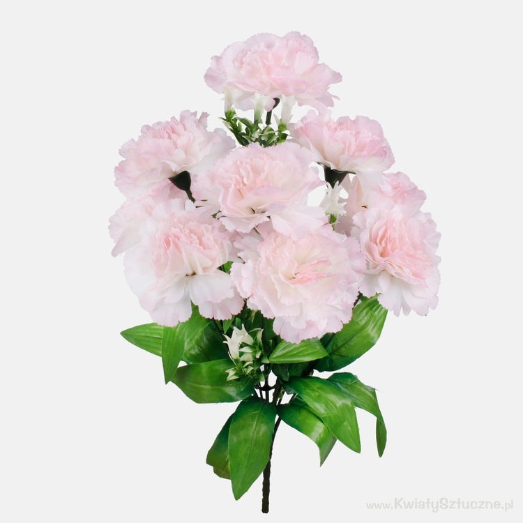 Neilikka x 9 tekokukkakimppu vaaleanpunainen - Tekokukat.fi