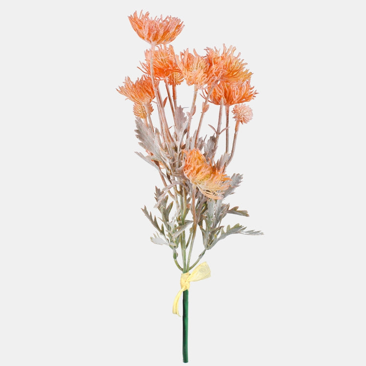 Ohdake tekokukkakimppu vaalean oranssi - Tekokukat.fi
