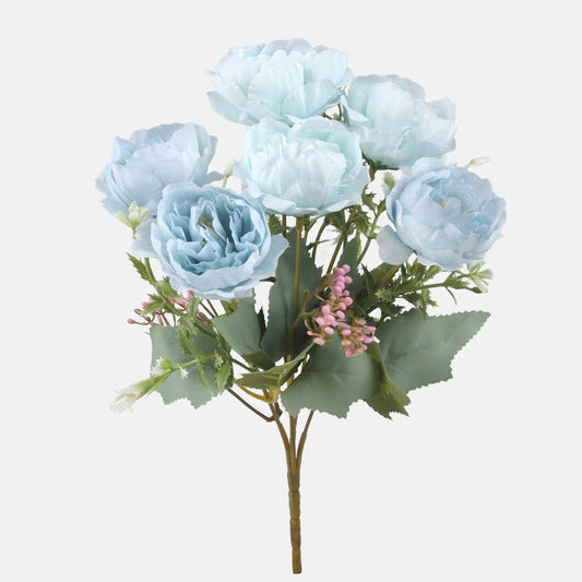 Pioni nippu tekokukkakimppu sininen - Tekokukat.fi