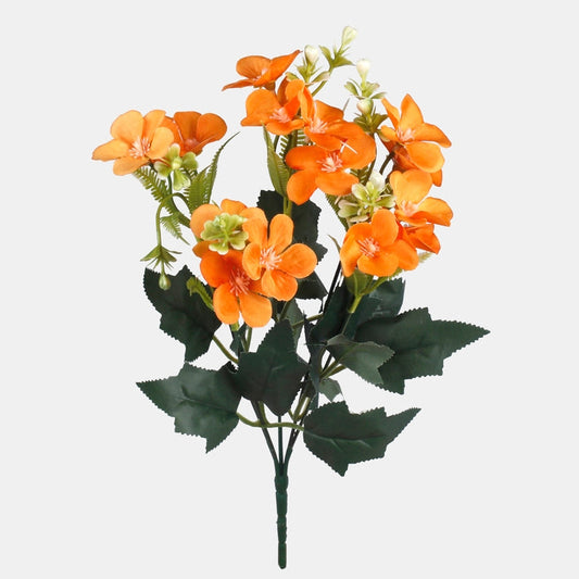 Primrose x 5 tekokukkakimppu oranssi - Tekokukat.fi