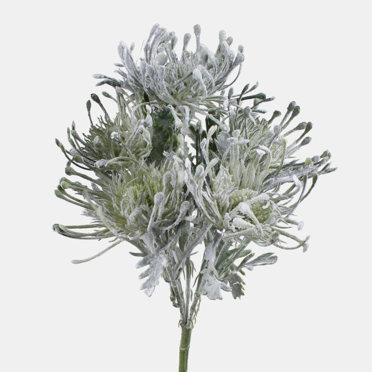 Protea x 5 tekokukkakimppu vihreä - Tekokukat.fi