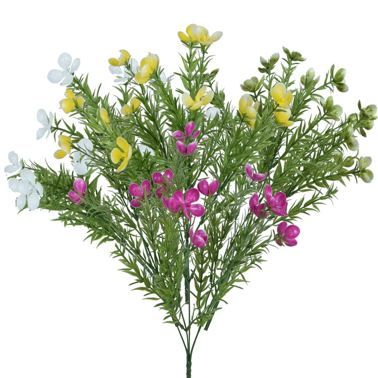 Rosmariini kukkii x 5 tekokukkakimppu satunnainen väri 1 - Tekokukat.fi