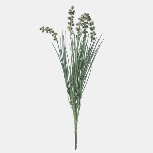 Ruohoa ohdakkeen kanssa tekokukkakimppu vihreä - Tekokukat.fi