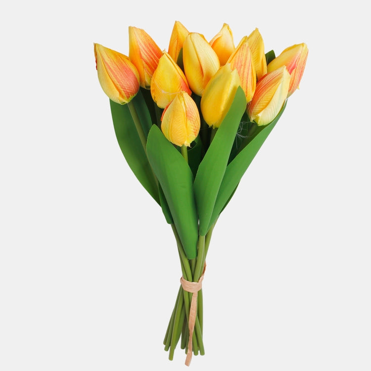 Tulppaani tekokukkakimppu keltainen - Tekokukat.fi