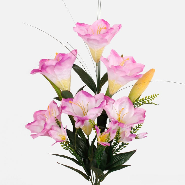 Vaaleanvioletti amaryllis tekokukkakimppu 60 cm - Tekokukat