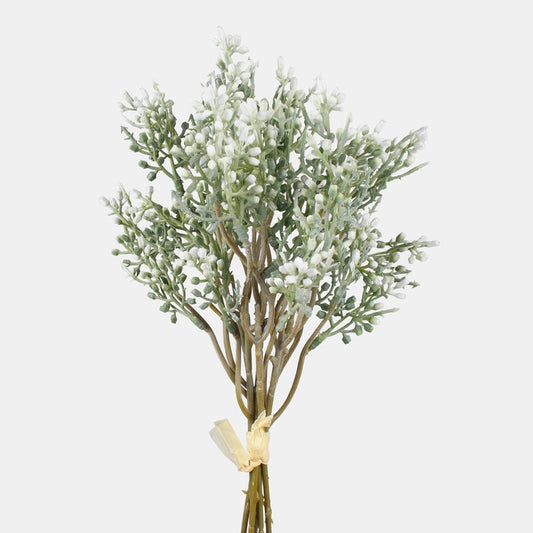 Valkoinen gypsophila tekokukkakimppu 35 cm - Tekokukat