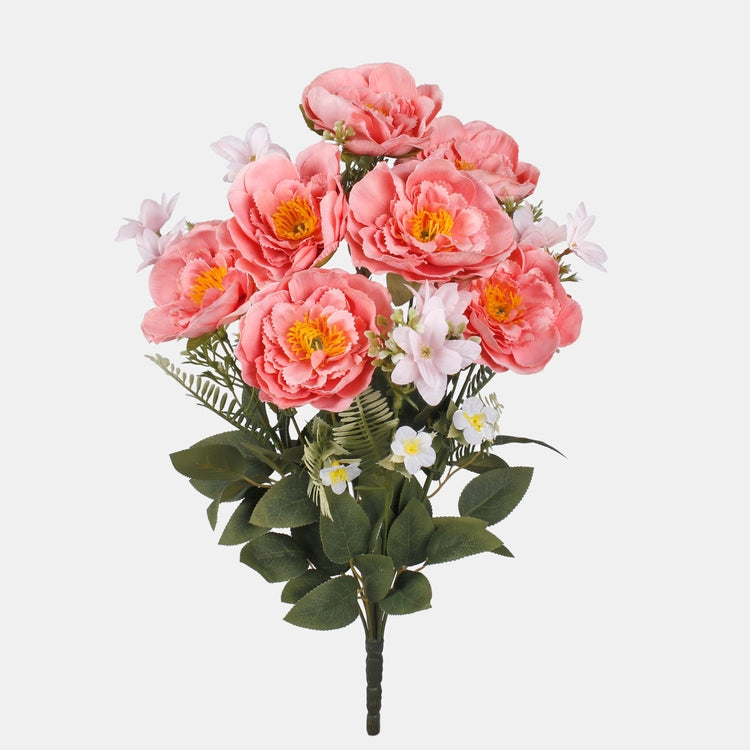 Villiruusukimppu x 11 tekokukkakimppu satunnainen väri 1 - Tekokukat.fi