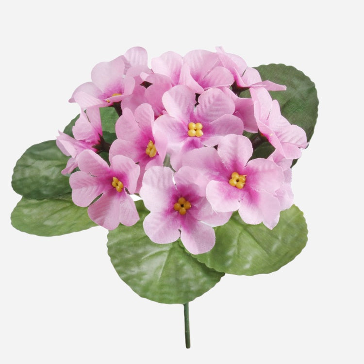 Violetti-tekokukkakimppu vaaleanpunainen 20 cm - Tekokukat