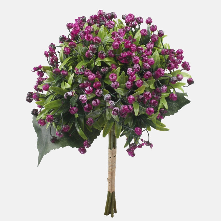 Violetti gypsophila tekokukkakimppu 34 cm - Tekokukat