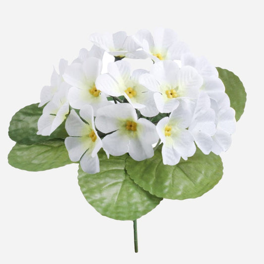 Violetti x 15 tekokukkakimppu valkoinen - Tekokukat.fi