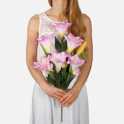 Amaryllis x 6 tekokukkakimppu vaalea violetti
