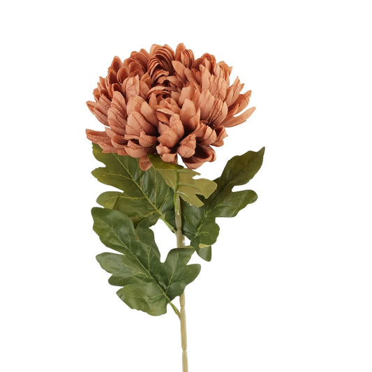 Beige tekokrysanteemin kukkavarsi, 75 cm