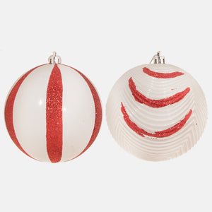 Valkoinen matta/punainen glitter