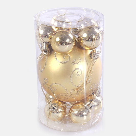 Joulukorut x 11 kpl Kulta - Tekokukat.fi