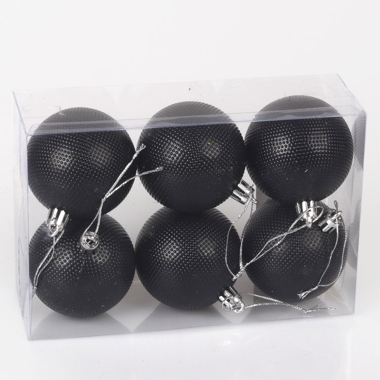 Joulukoristeita x 6 kpl Musta - Tekokukat.fi