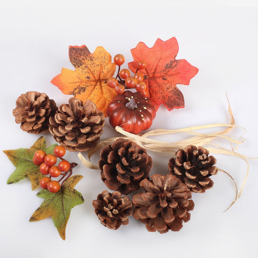 Syksyinen laatikko oranssi/ruskea - Tekokukat.fi