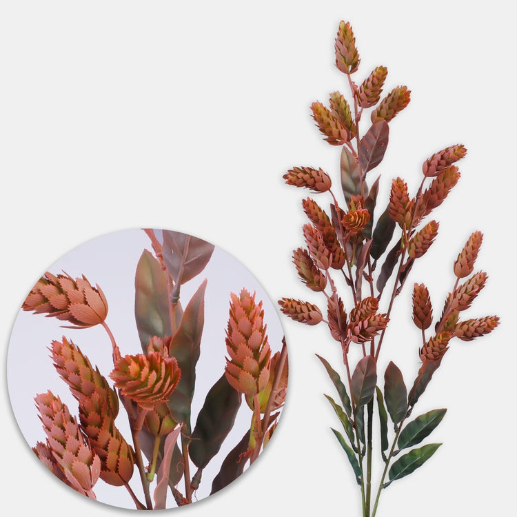 Humala tekokukka syksyinen vaaleanpunainen/vihreä - Tekokukat.fi