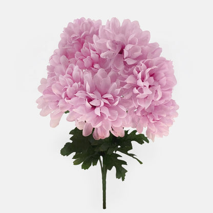 Vaaleanliila krysanteemi tekokukkakimppu 42 cm - Tekokukat