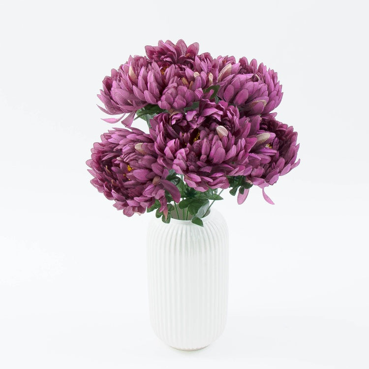 Krysanteemi kimppu x 7 Syksyinen violetti - Tekokukat.fi