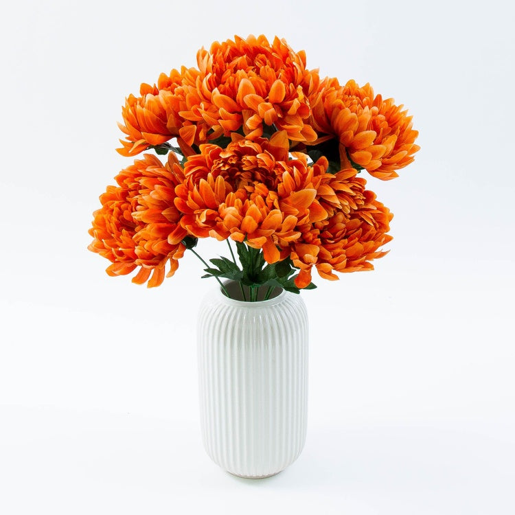 Krysanteemi kimppu x 7 Oranssi - Tekokukat.fi