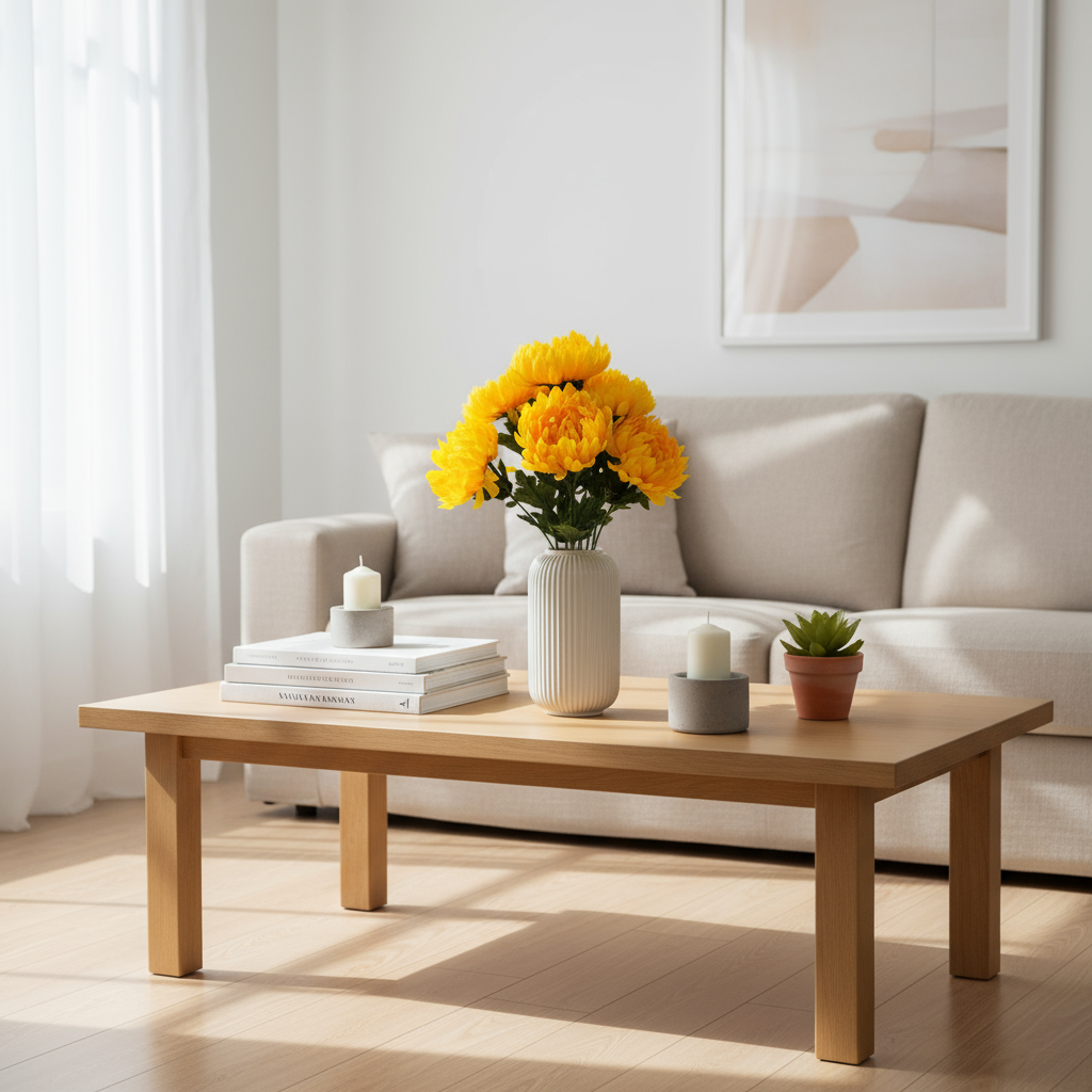 Keltainen krysanteemikimppu