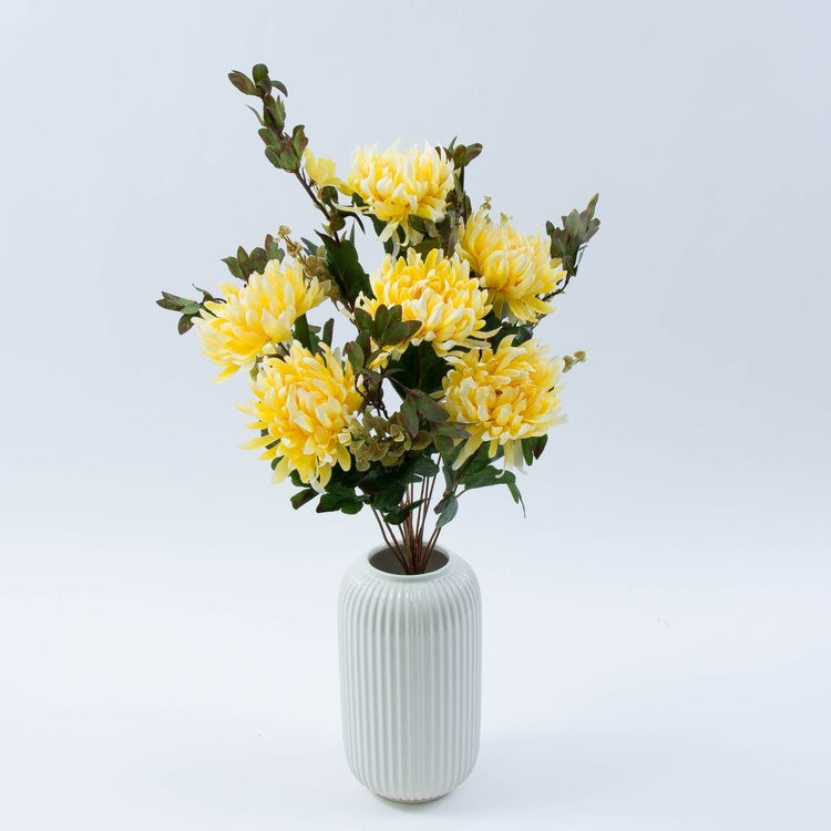 Krysanteemi kimppu Luutnantti Keltainen - Tekokukat.fi