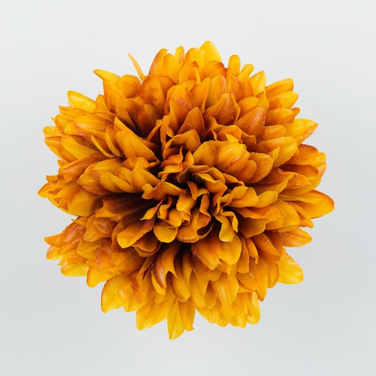 Krysanteemin pää Oranssi/ruskea - Tekokukat.fi