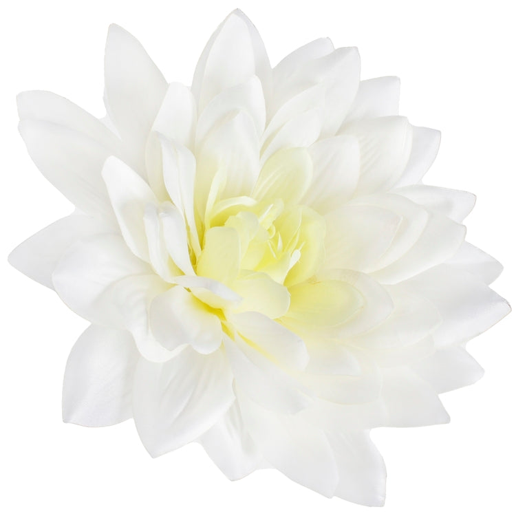 Satin Dahlia XL Kerma/vihreä - Tekokukat.fi