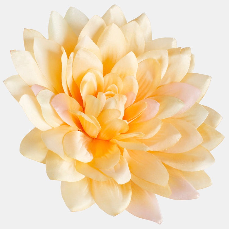 Satin Dahlia XL Keltainen - Tekokukat.fi