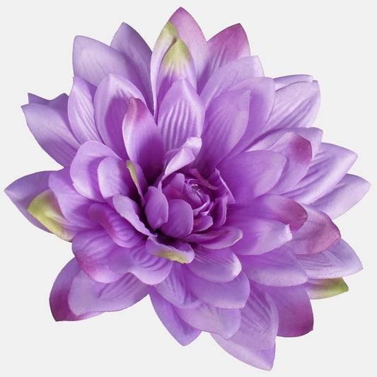 Satin Dahlia XL Laventeli/vihreä - Tekokukat.fi