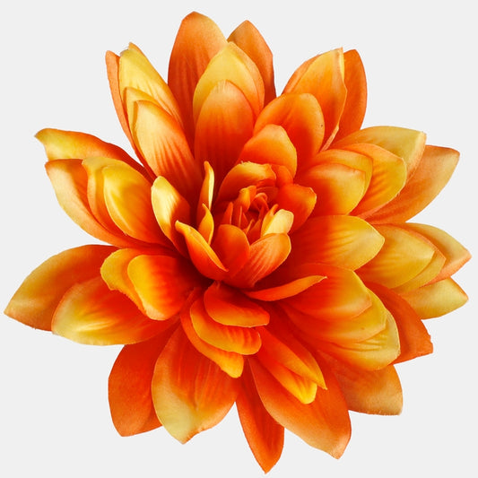 Satin Dahlia XL Keltainen/oranssi - Tekokukat.fi