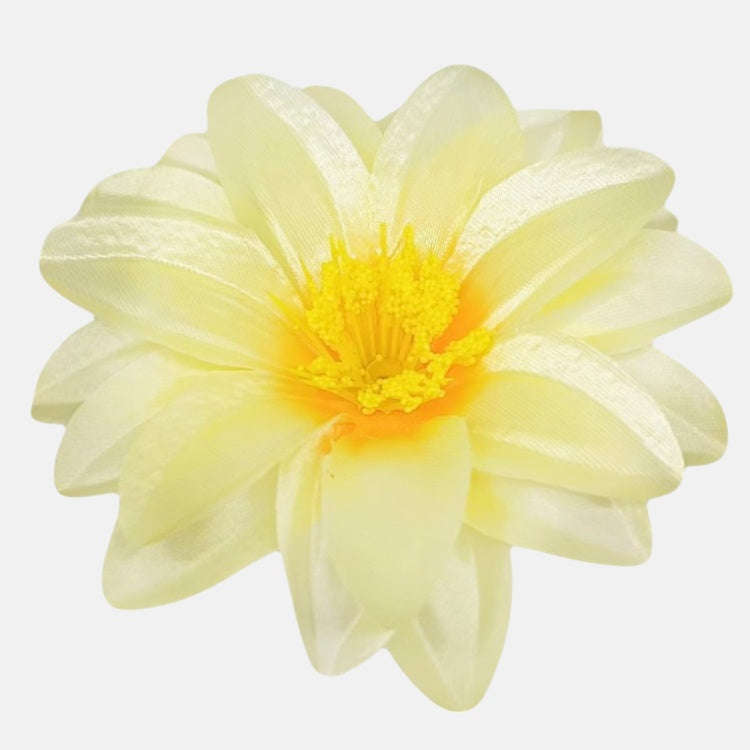 Satiini dahlia Luutnantti Keltainen - Tekokukat.fi