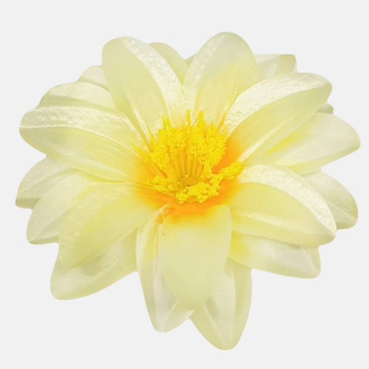 Satiini dahlia Luutnantti Keltainen - Tekokukat.fi