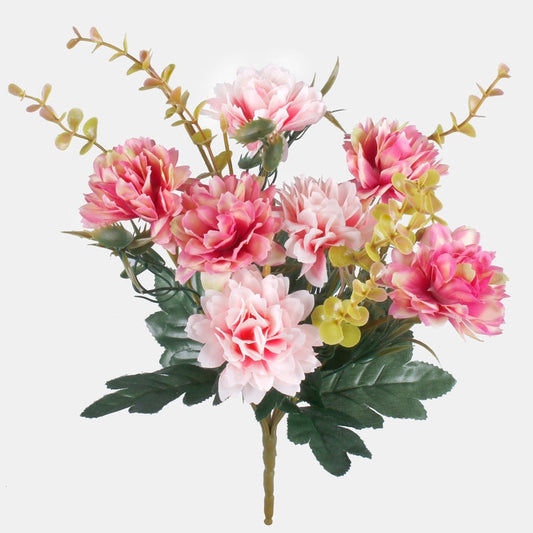 Dahlia pensas tekokukkakimppu vaaleanpunainen/vaaleanpunainen - Tekokukat.fi