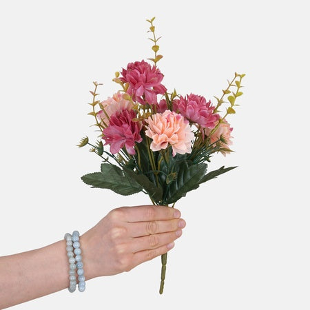 Dahlia pensas tekokukkakimppu vaaleanpunainen/vaaleanpunainen