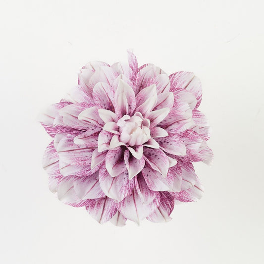 Dahlia pää Kerma/violetti - Tekokukat.fi