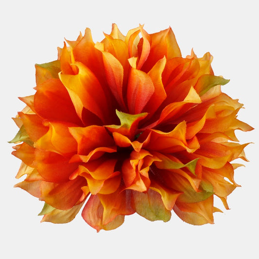Dahlia Oranssi/ruskea/vihreä - Tekokukat.fi