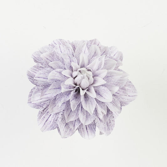 Dahlia pää Valkoinen/lila - Tekokukat.fi