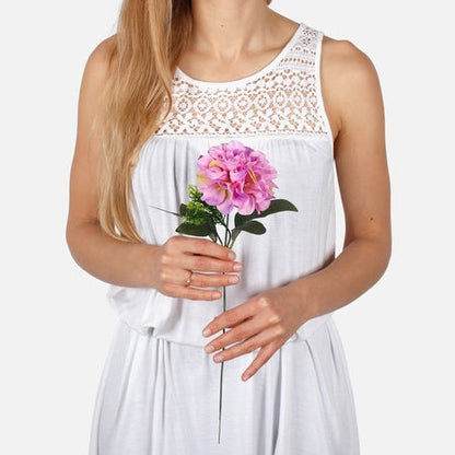 Dahlia tekokukka kermanvärinen/vaaleanvihreä/vaaleanpunainen reuna
