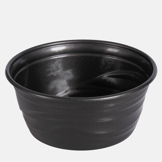 Muovinen kasvikulho 21 cm Grafiitti - Tekokukat.fi