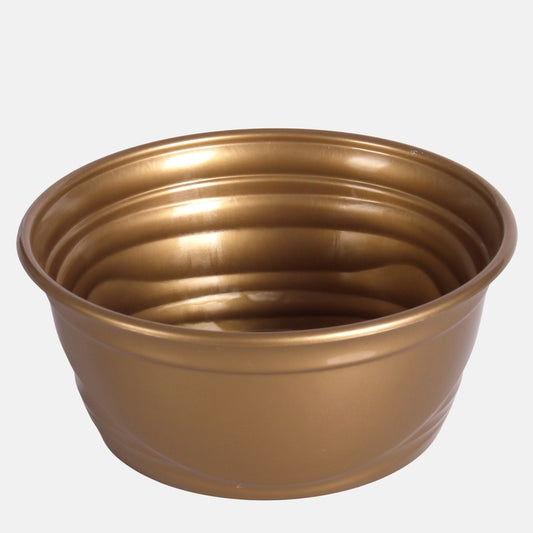 Muovinen kasvikulho 21 cm Kulta - Tekokukat.fi