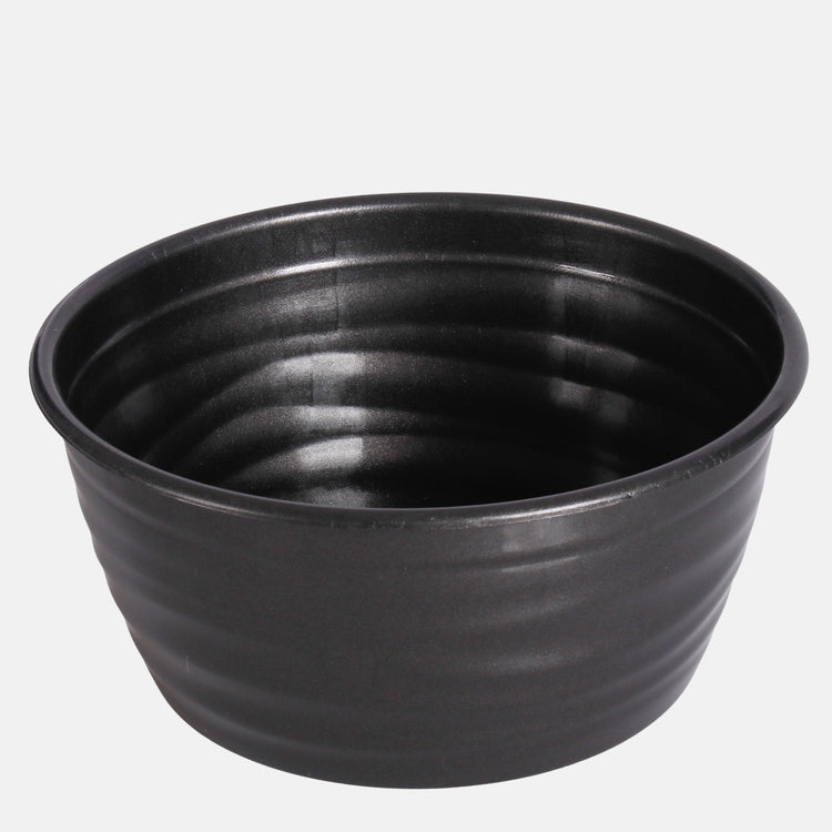 Muovinen kasvikulho 23 cm Grafiitti - Tekokukat.fi